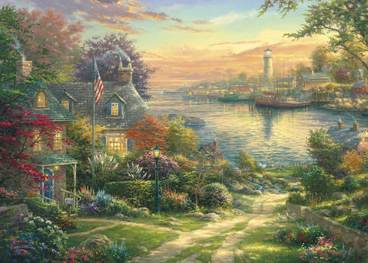 Gibsons - New England Harbour - 1000 Piece Jigsaw Puzzle