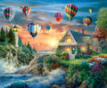 Balloons Over Sunset by Nicky Boehme – Jigsaw Puzzle (Sunsout)