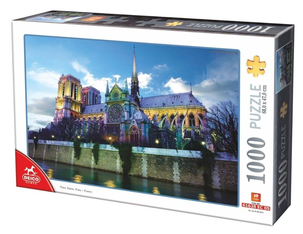 Notre Dame de Paris, France – 1000 Piece Jigsaw Puzzle (Deico)