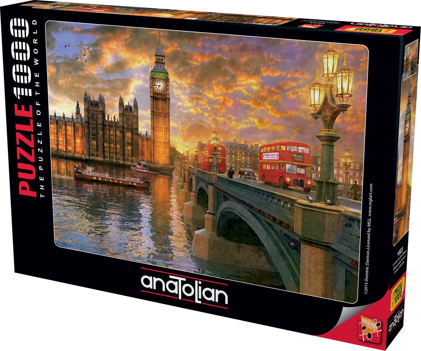 Westminster Sunset by Davison Dominic – 1000 Piece Jigsaw Puzzle (Anatolian)