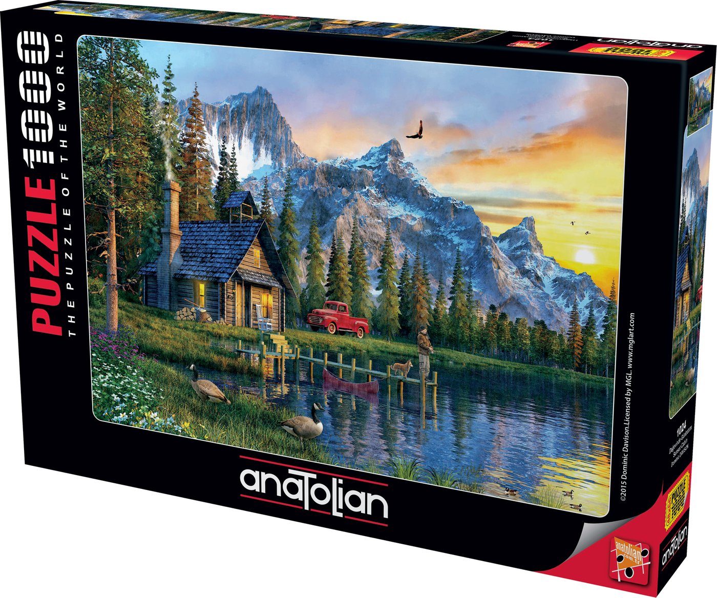 Anatolian - Dominic Davison - Sunset Cabin - 1000 Piece Jigsaw Puzzle
