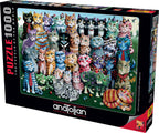 Cat Family Reunion – 1000 Piece Jigsaw Puzzle (Anatolian)