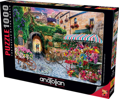 Anatolian - The Flower Market - 1000 Piece Jigsaw Puzzle