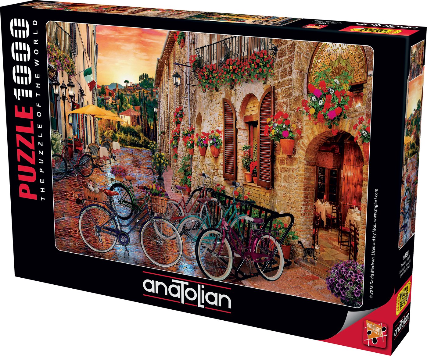 Anatolian - Biking in Tuscany - 1000 Piece Jigsaw Puzzle
