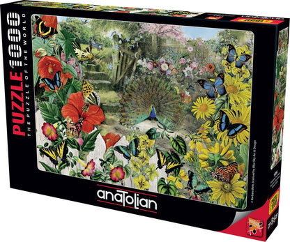 Anatolian - Peacock in the Garden - 1000 Piece Jigsaw Puzzle