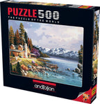 Mountain Cabin – 500 Piece Jigsaw Puzzle (Anatolian)