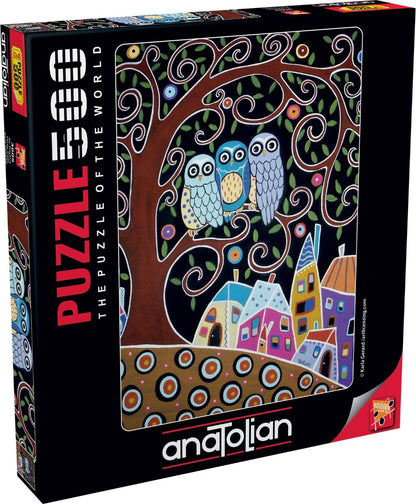 Anatolian - Three Owls - 500 Piece Jigsaw Puzzle