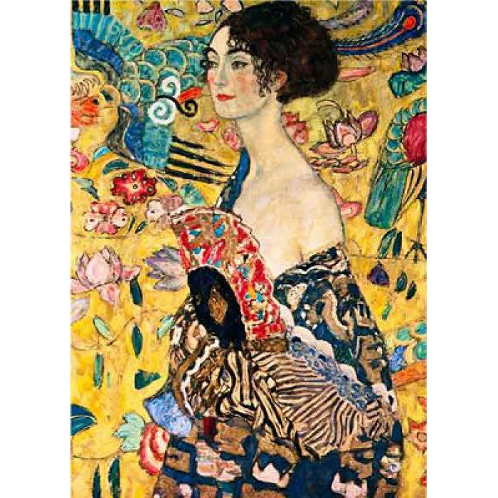 Woman with Fan by Klimt – 1000 Piece Jigsaw Puzzle (Dtoys)