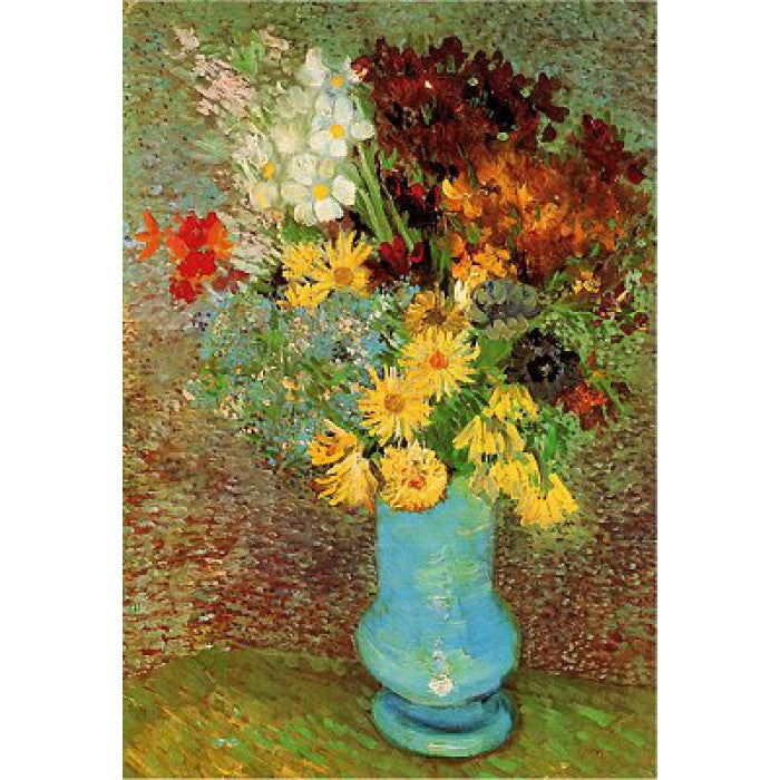 Dtoys - Van Gogh : Flowers in a Blue Vase - 1000 Piece Jigsaw Puzzle