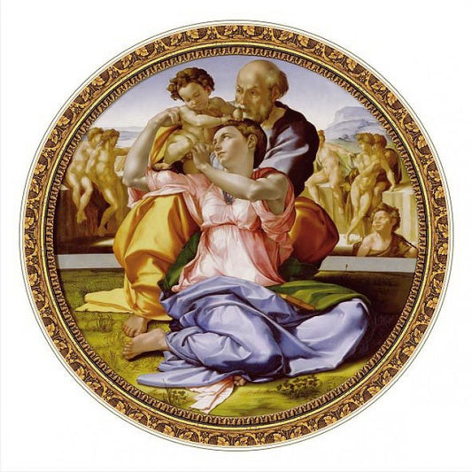 DToys - Round - Masters of the Renaissance - Michelangelo : Doni Tondo - 525 Piece Jigsaw Puzzle