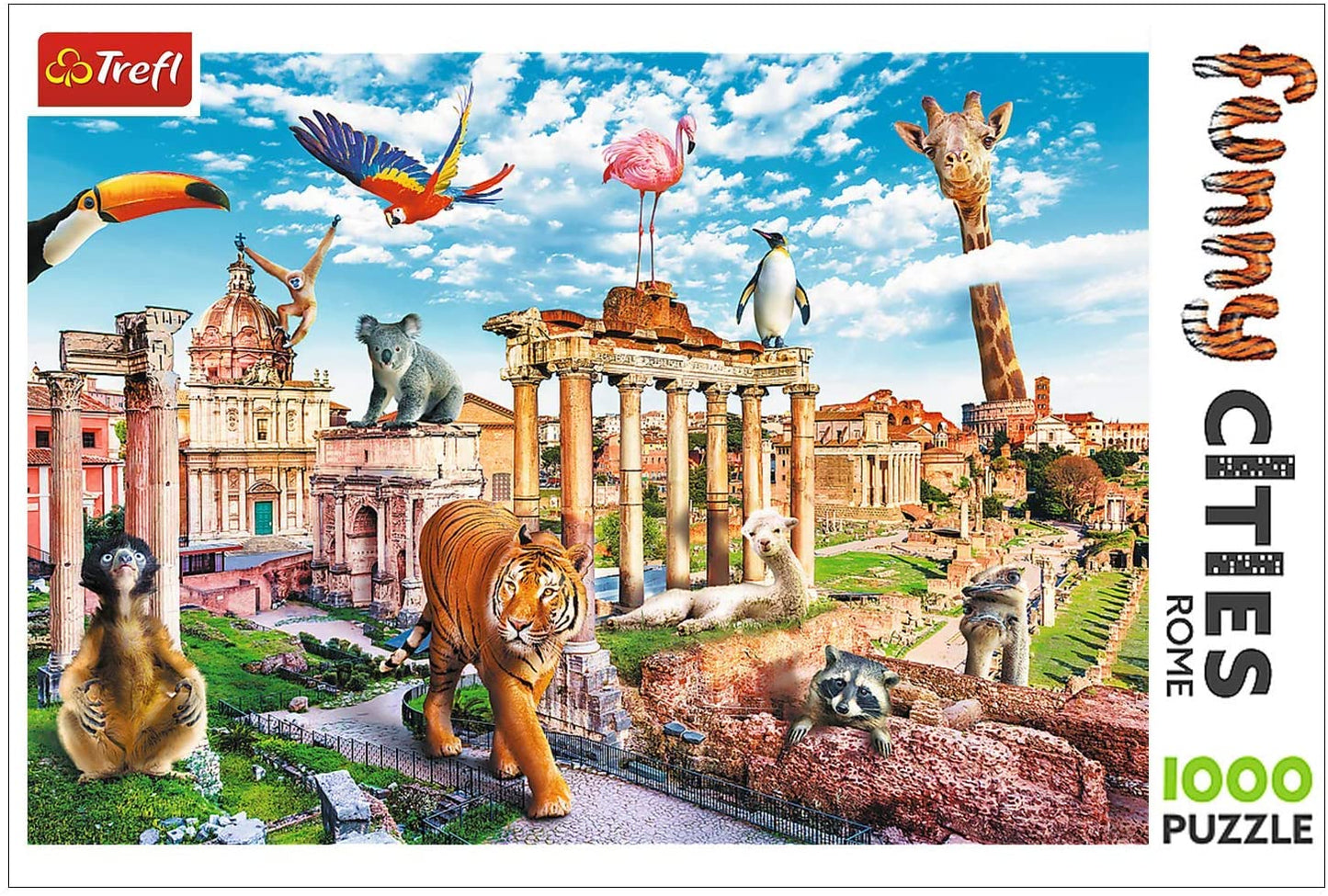 Trefl - Funny Cities - Rome - 1000 Piece Jigsaw Puzzle