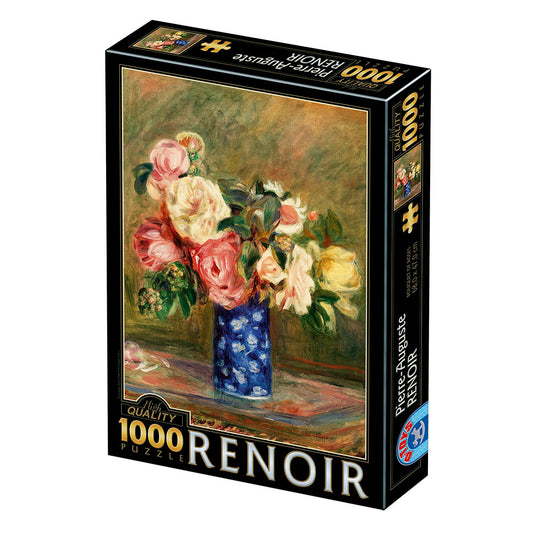 DToys - Renoir Auguste - Bouquet of Roses - 1000 Piece Jigsaw Puzzle