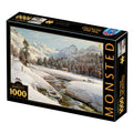 Winter Landscape in Switzerland near Engadin by Peder Mørk Mønsted – 1000 Piece Jigsaw Puzzle (DToys)
