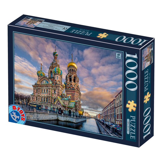 DToys - Church of the Savior on Blood - Saint Petersburg - 1000 Piece Jigsaw Puzzle
