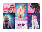 Neon Color Line, Cats – 1000 Piece Jigsaw Puzzle (Trefl)