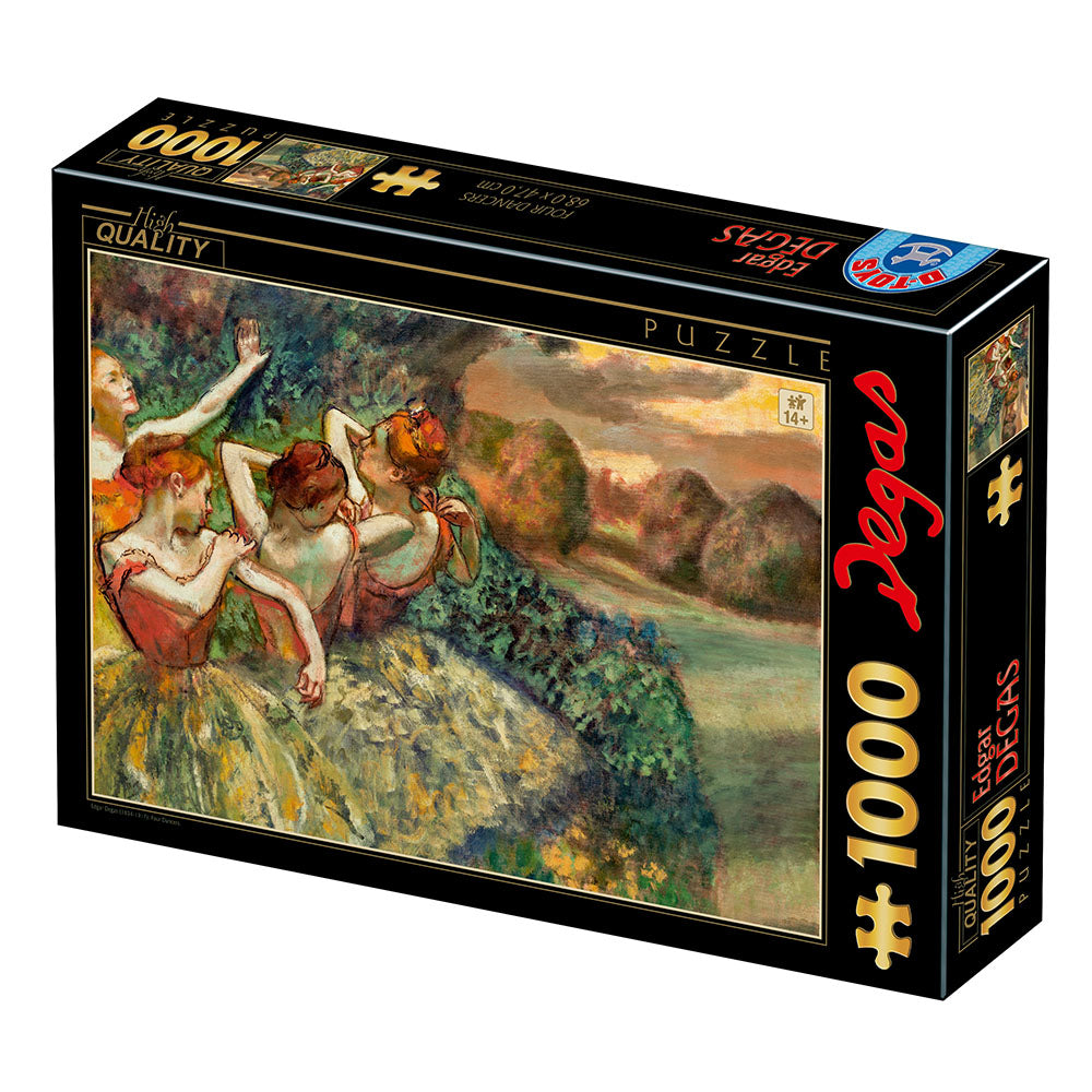 Four Dancers by Degas Edgar – 1000 Piece Jigsaw Puzzle (DToys)