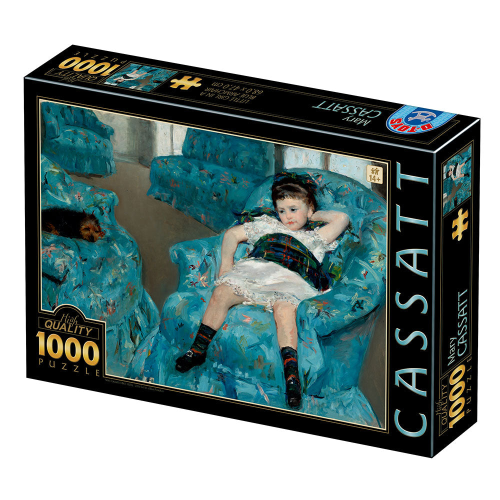 DToys - Mary Cassatt : Little Girl in a Blue Armchair - 1000 Piece Jigsaw Puzzle