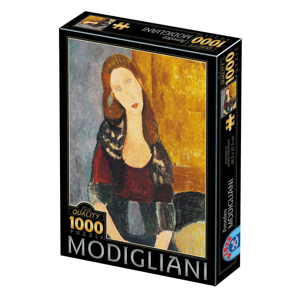 DToys - Modigliani Amedeo : Portrait of Jeanne Hébuterne - 1000 Piece Jigsaw Puzzle