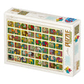Pattern Elephants by David Katai Eszter – 1000 Piece Jigsaw Puzzle (DToys)