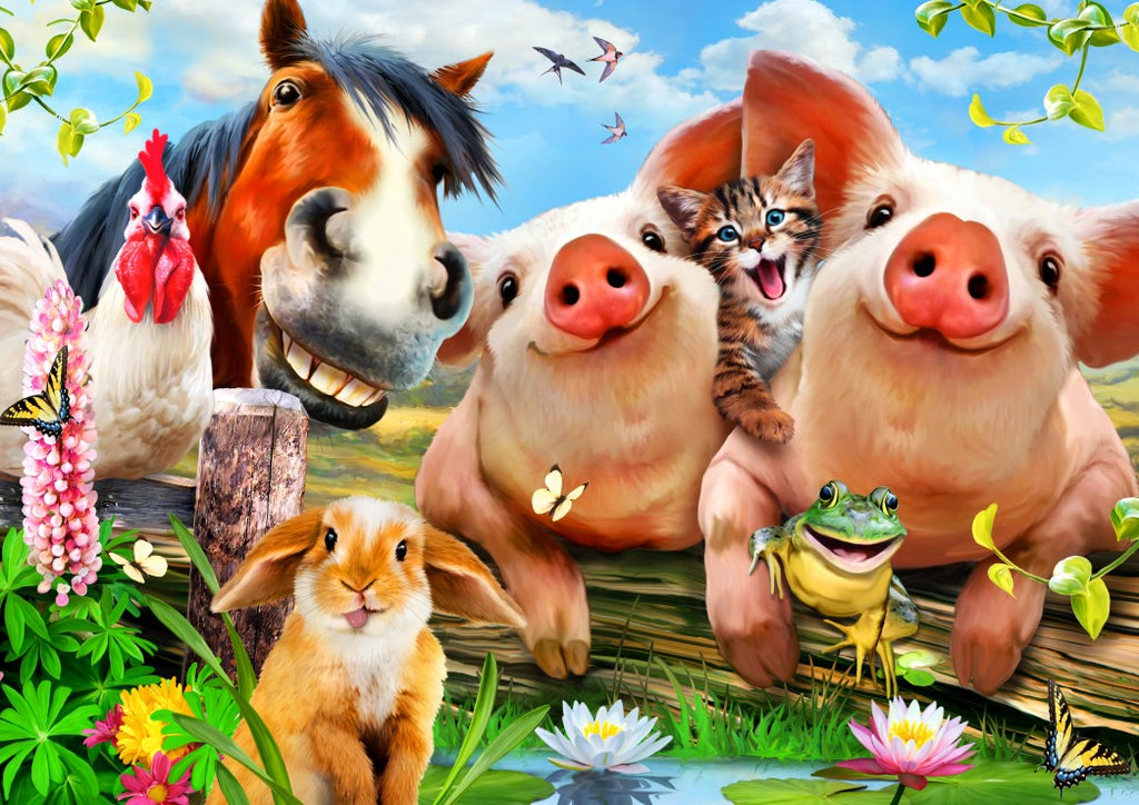 Petting Farm – 500 Piece Jigsaw Puzzle (Bluebird Puzzle)