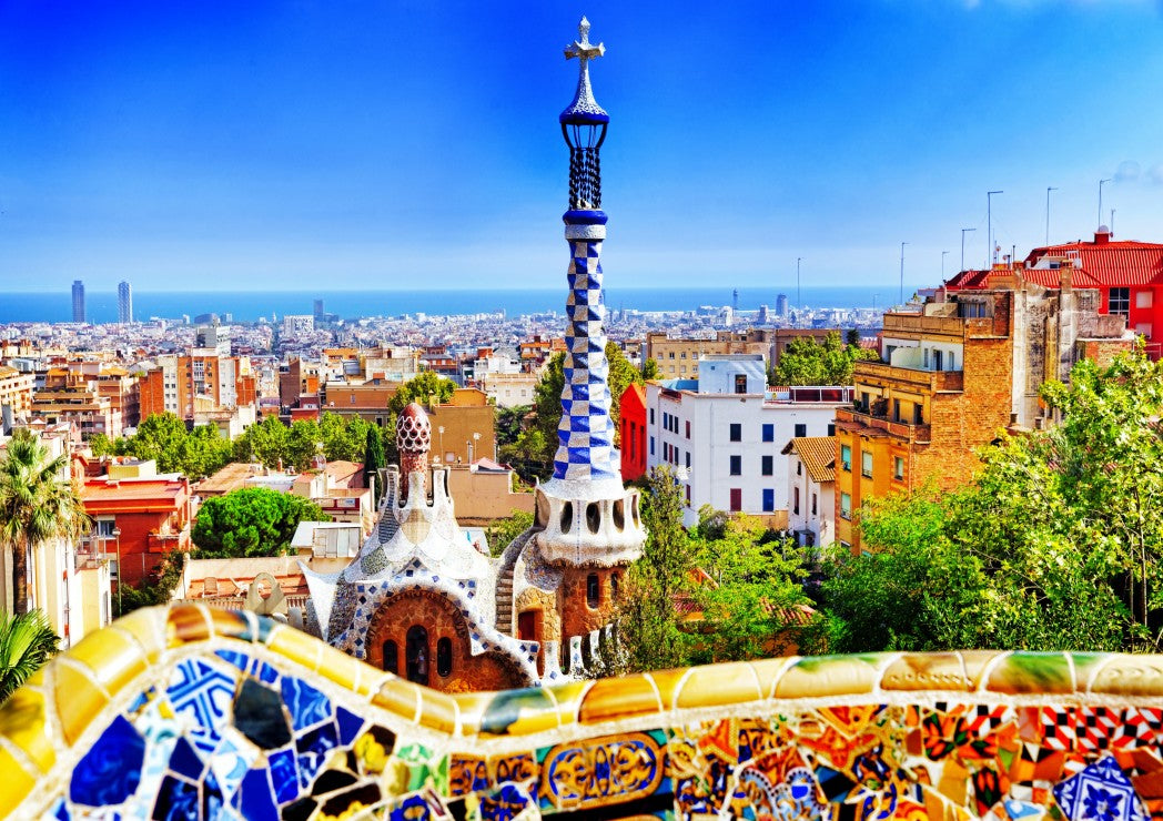 Bluebird Puzzle - Park Güell, Barcelona - 1000 piece jigsaw puzzle