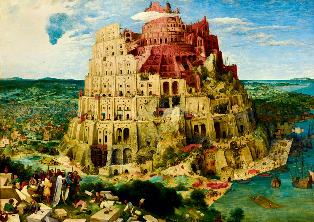 The Tower of Babel, 1563 by Pieter Bruegel the Elder – 1000 Piece Jigsaw Puzzle (Bluebird Puzzle)