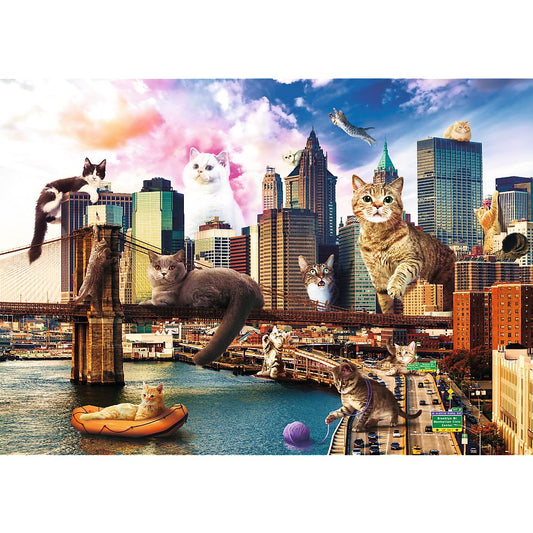 Trefl - Kittens in New York - 1000 piece jigsaw puzzle