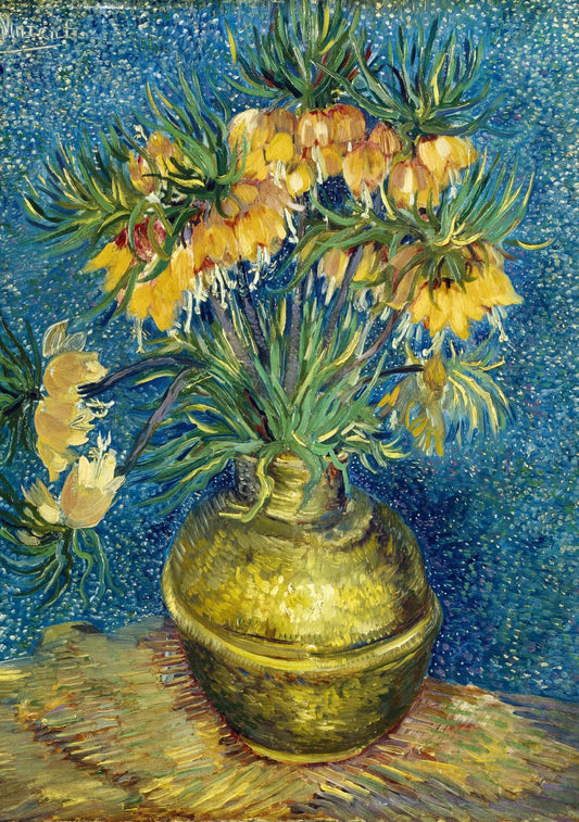 Bluebird Puzzle - Vincent Van Gogh - Imperial Fritillaries in a Copper Vase, 1887 - 1000 Piece Jigsaw Puzzle