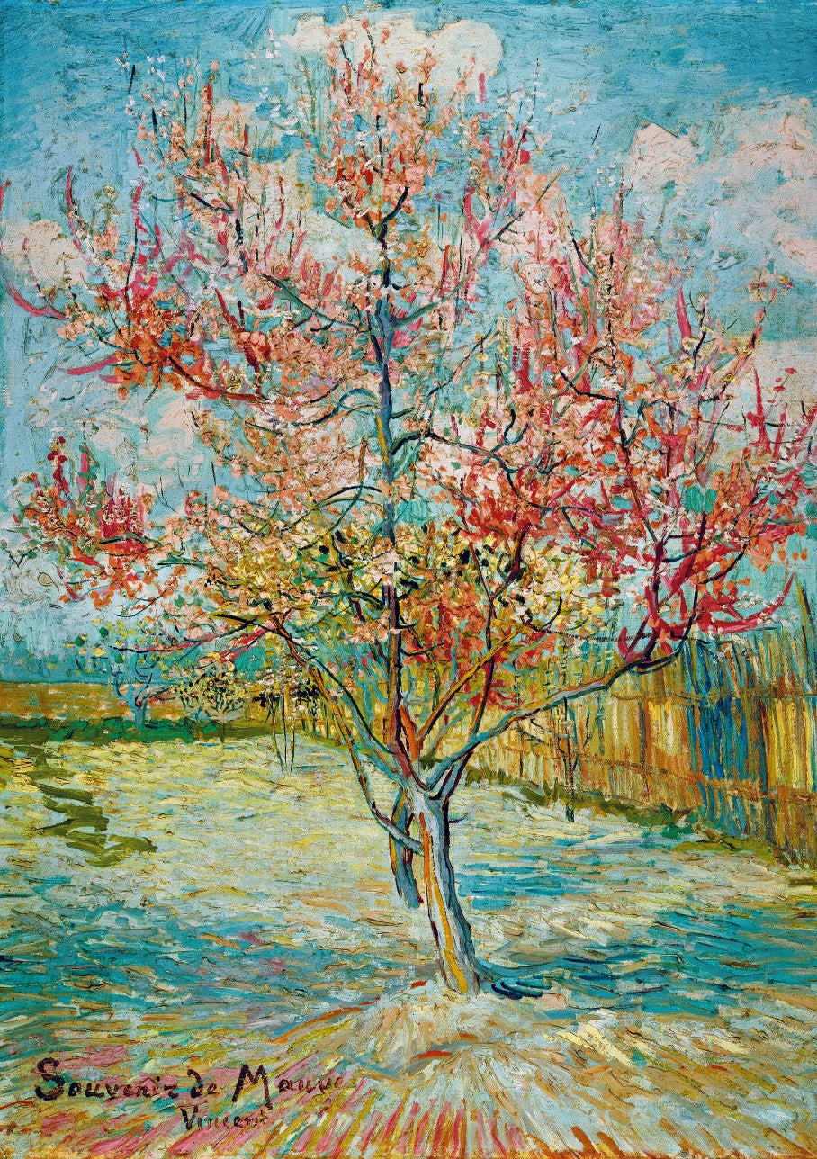 Pink Peach Trees (Souvenir de Mauve), 1888 by Vincent Van Gogh – 1000 Piece Jigsaw Puzzle (Bluebird Puzzle)