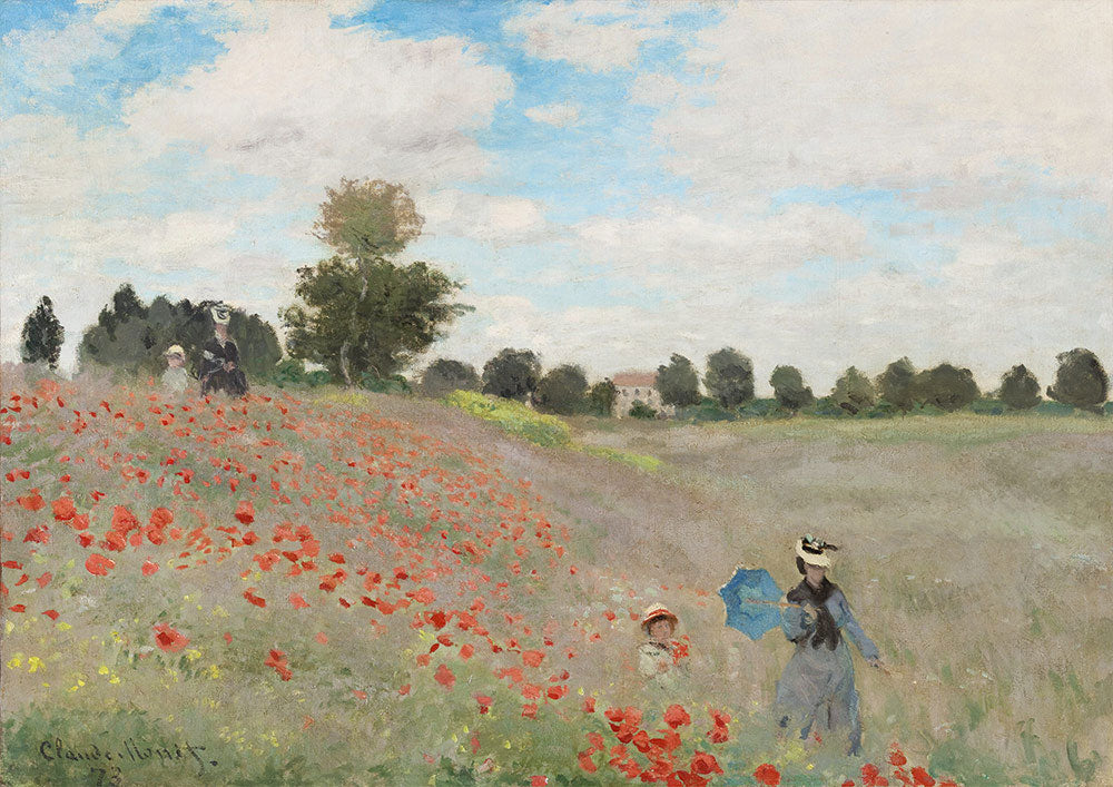 Poppy Field, 1873 by Claude Monet – 1000 Piece Jigsaw Puzzle (Bluebird Puzzle)