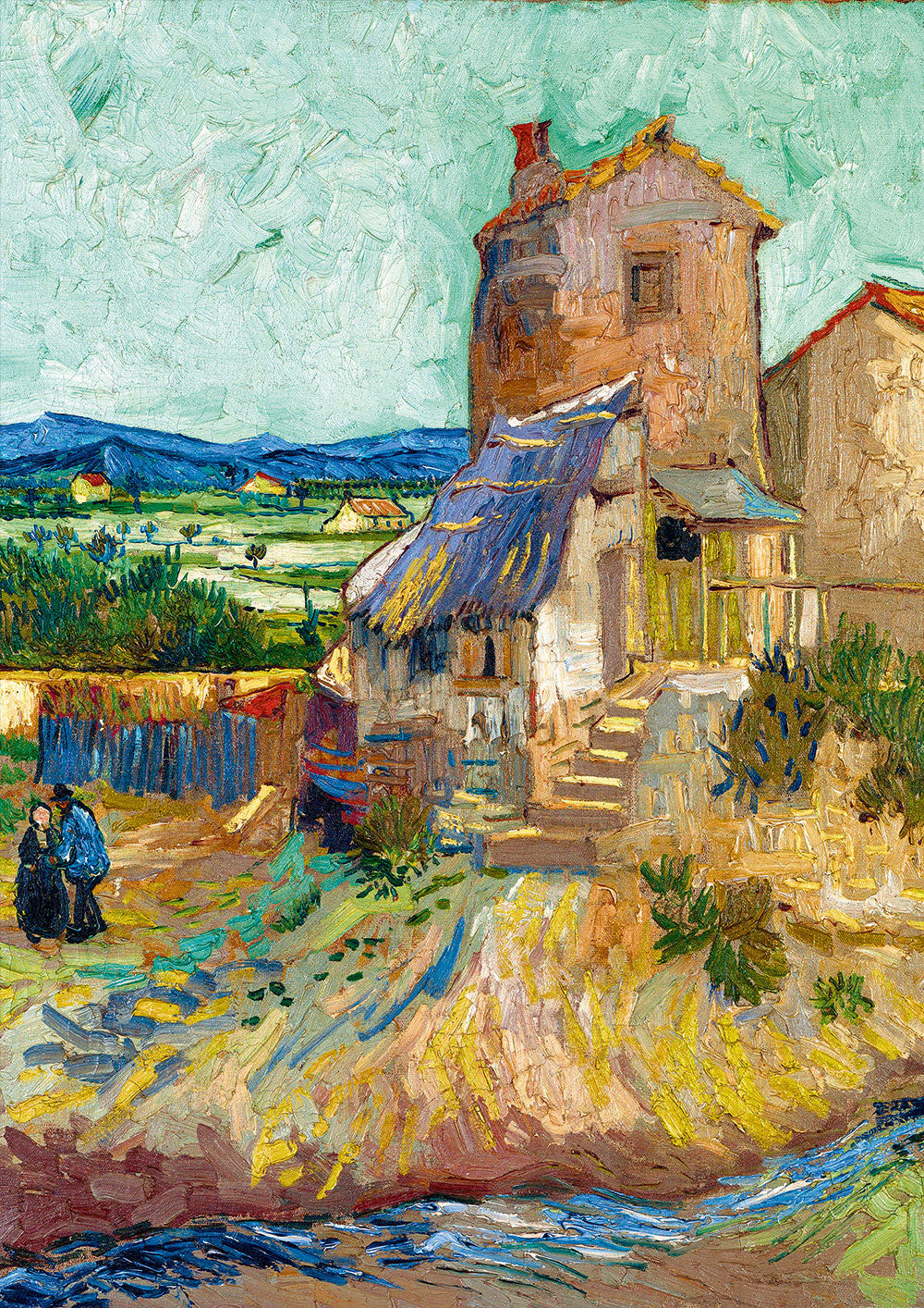 La Maison de La Crau (The Old Mill), 1888 by Vincent Van Gogh – 1000 Piece Jigsaw Puzzle (Bluebird Puzzle)