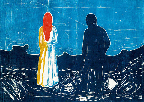 Two People: The Lonely Ones, 1899 by Edvard Munch – 1000 Piece Jigsaw Puzzle (Bluebird Puzzle)