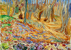 Elm Forrest in Spring, 1923 by Edvard Munch – 1000 Piece Jigsaw Puzzle (Bluebird)
