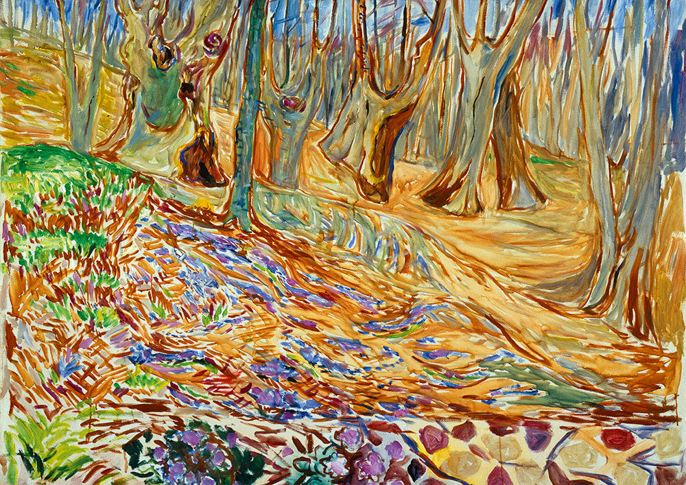 Elm Forrest in Spring, 1923 by Edvard Munch – 1000 Piece Jigsaw Puzzle (Bluebird)