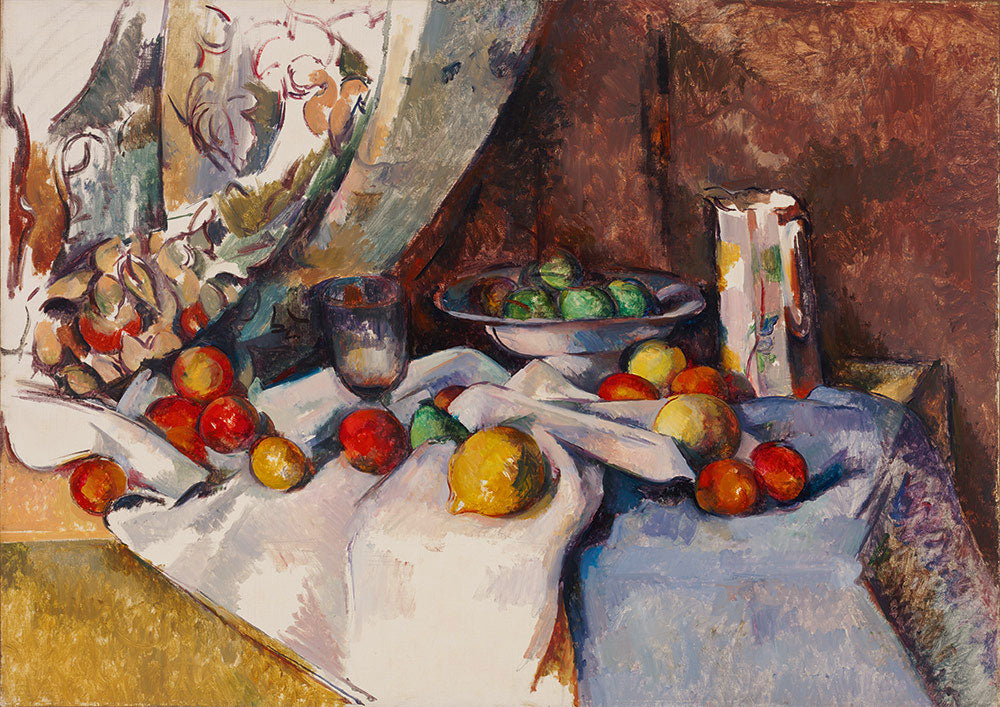Still Life with Apples, 1895-1898 by Paul Cézanne – 1000 Piece Jigsaw Puzzle (Bluebird Puzzle)