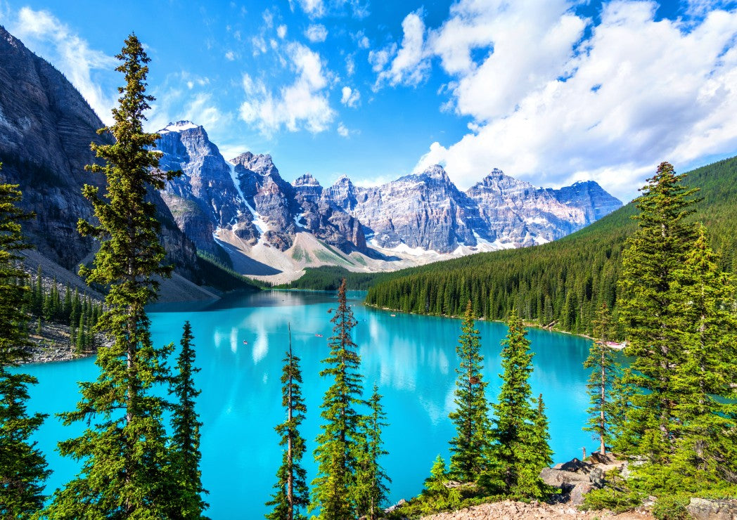 Moraine Lake in Banff National Park – 1500 Piece Jigsaw Puzzle (Bluebird Puzzle)