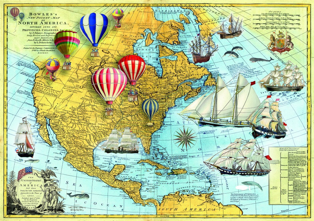 North America – 1500 Piece Jigsaw Puzzle (Bluebird Puzzle)