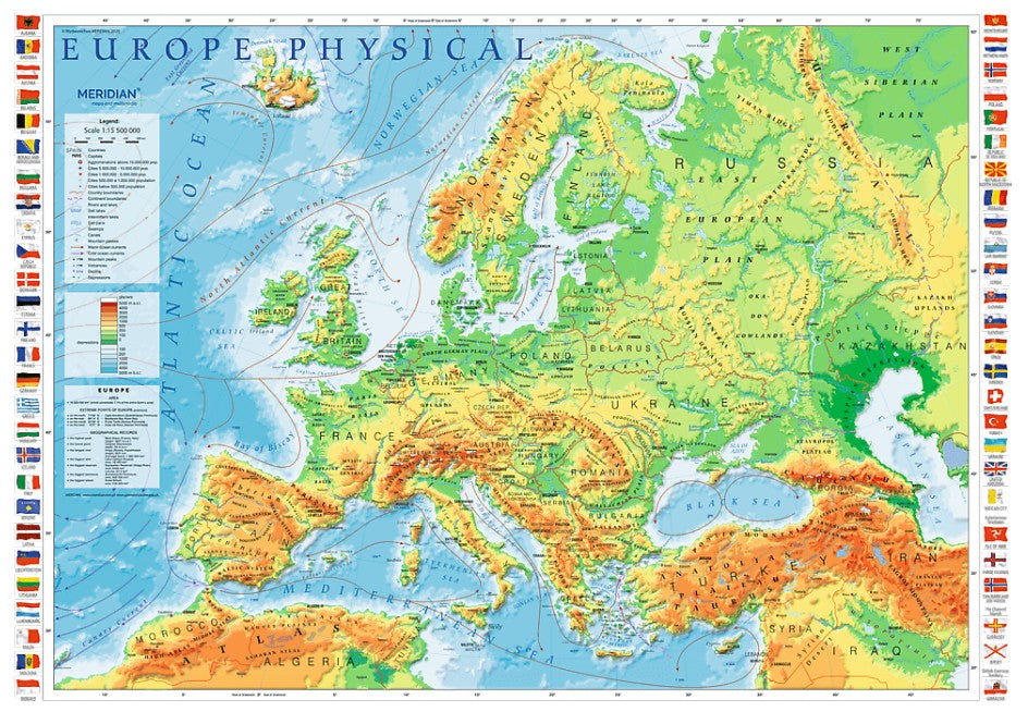 Europe Physical Map – 1000 Piece Jigsaw Puzzle (Trefl)