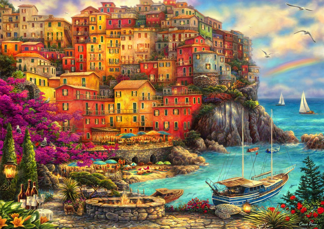 A Beautiful Day at Cinque Terre – 2000 Piece Jigsaw Puzzle (Bluebird Puzzle)