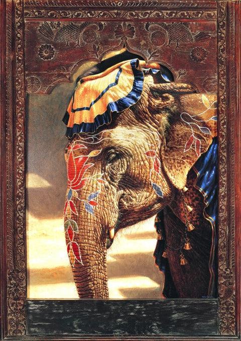 Painted Lady With Frame – 2000 Piece Jigsaw Puzzle (Bluebird Puzzle)