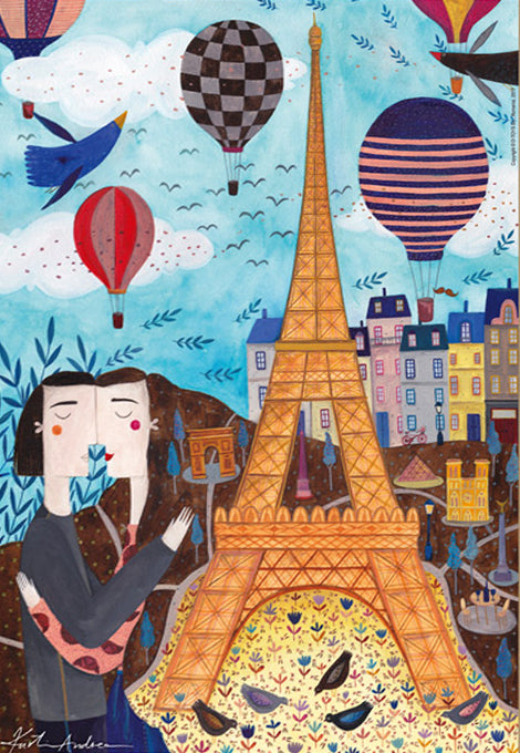 Paris by Kurti Andi – 1000 Piece Jigsaw Puzzle (DToys)