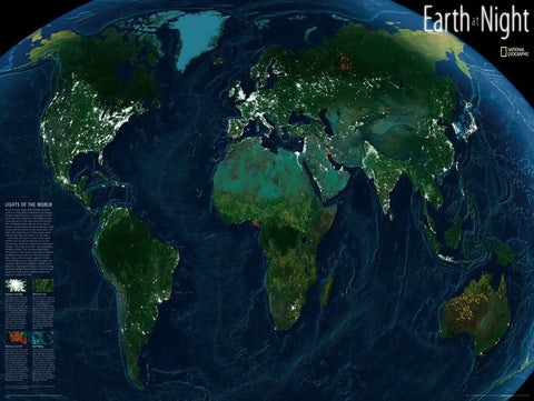 Earth at Night by National Geographic – 1000 Piece Jigsaw Puzzle (New York Puzzle Company)