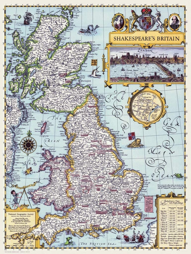Shakespeare's Britain – 1000 Piece Jigsaw Puzzle (New York Puzzle Company)
