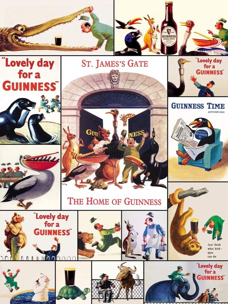 New York Puzzle Company - Who's Got The Guinness? - 1000 Piece Jigsaw Puzzle