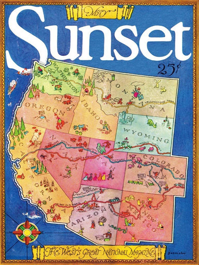 Sunset Magazine of The West – 1000 Piece Jigsaw Puzzle (New York Puzzle Company)