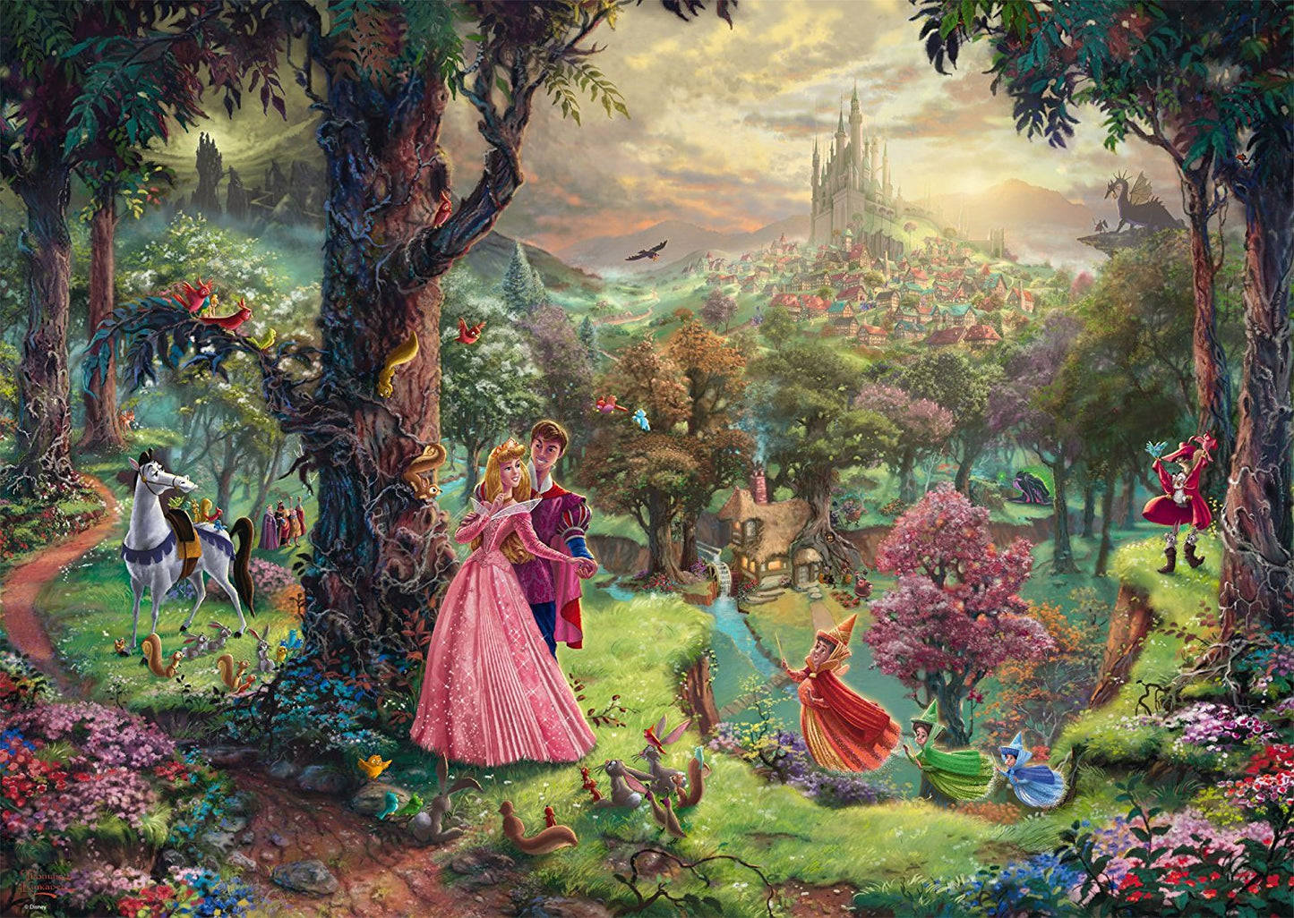 Schmidt - Thomas Kinkade - Disney, The Sleeping Beauty - 1000 Piece Jigsaw Puzzle