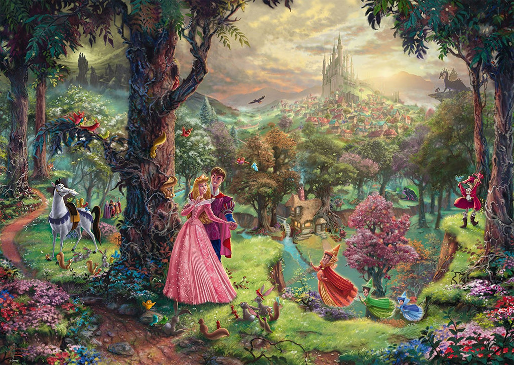 Disney, The Sleeping Beauty by Thomas Kinkade – 1000 Piece Jigsaw Puzzle (Schmidt)