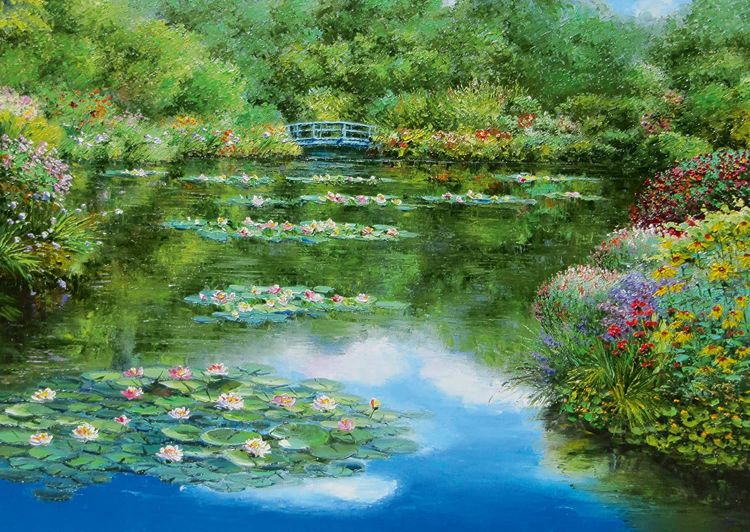Water Lily Pond by Sam Park – 1000 Piece Jigsaw Puzzle (Schmidt)