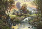 Mountain Retreat by Thomas Kinkade – 1000 Piece Jigsaw Puzzle (Schmidt)