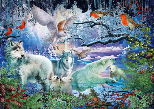 Schmidt Spiele - Wolves in the Winter Forest - 1000 Piece Jigsaw Puzzle